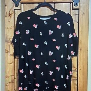 Floral Black Women's Top